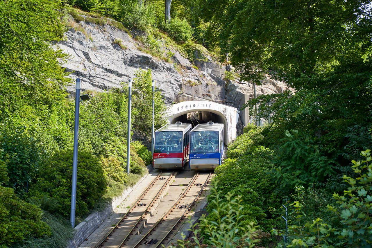 Fløyen and the Fløibanen Funicular