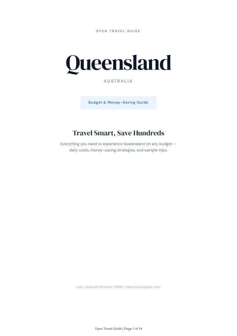 Queensland Budget & Money-Saving Guide: Cover