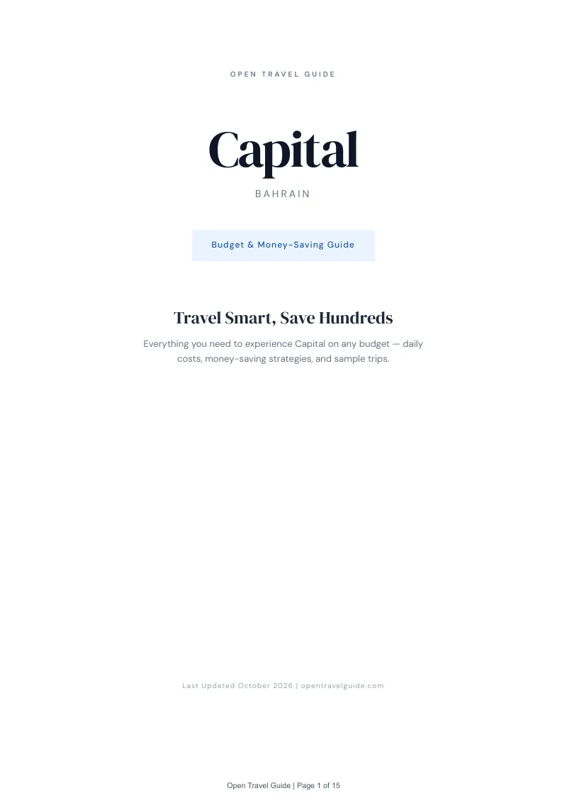 Capital Budget & Money-Saving Guide: Cover