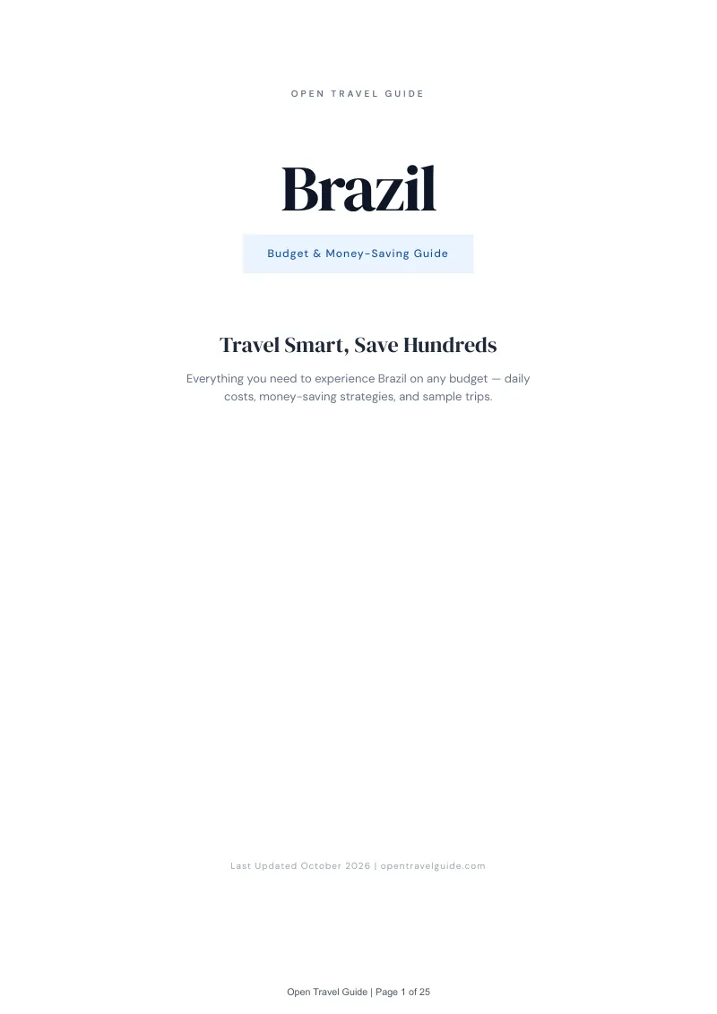 Brazil Budget & Money-Saving Guide: Cover