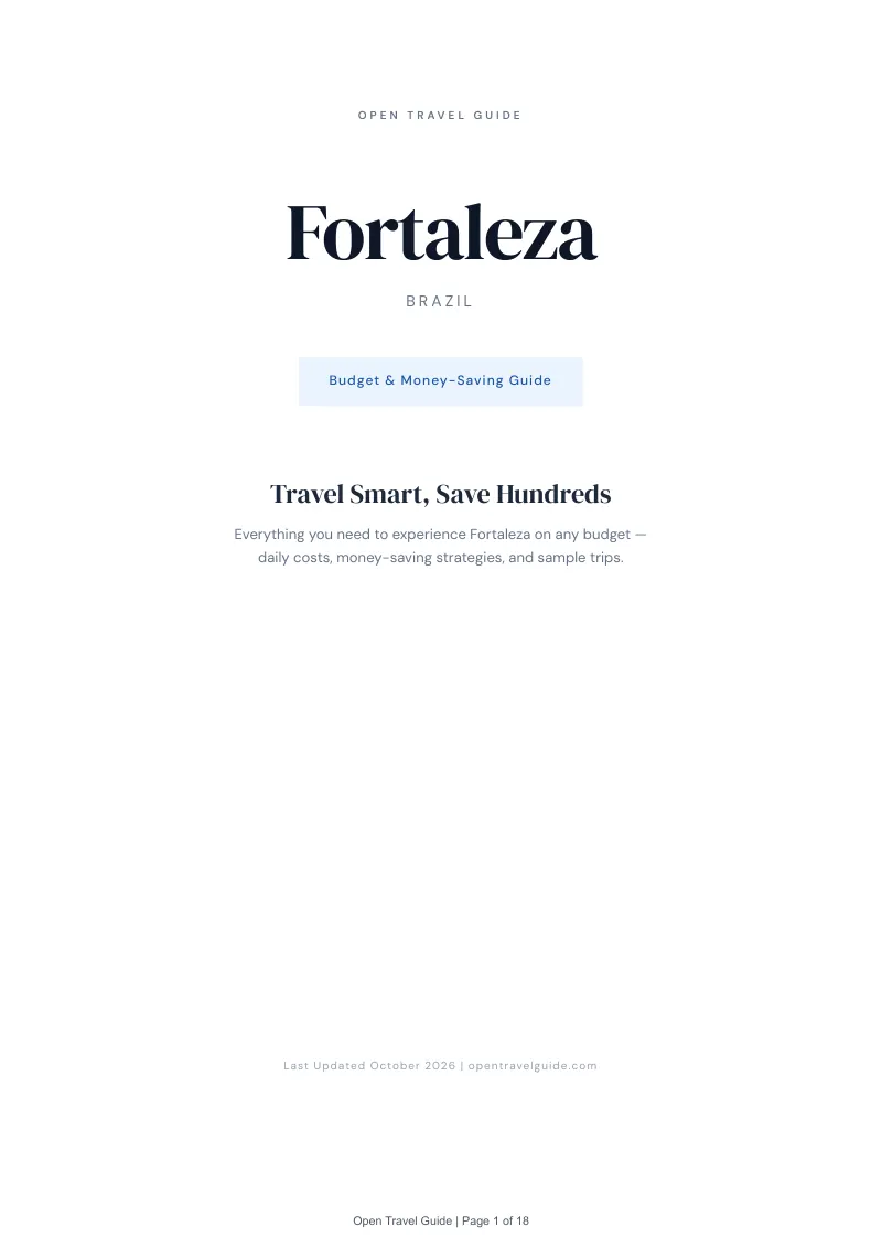 Fortaleza Budget & Money-Saving Guide: Cover