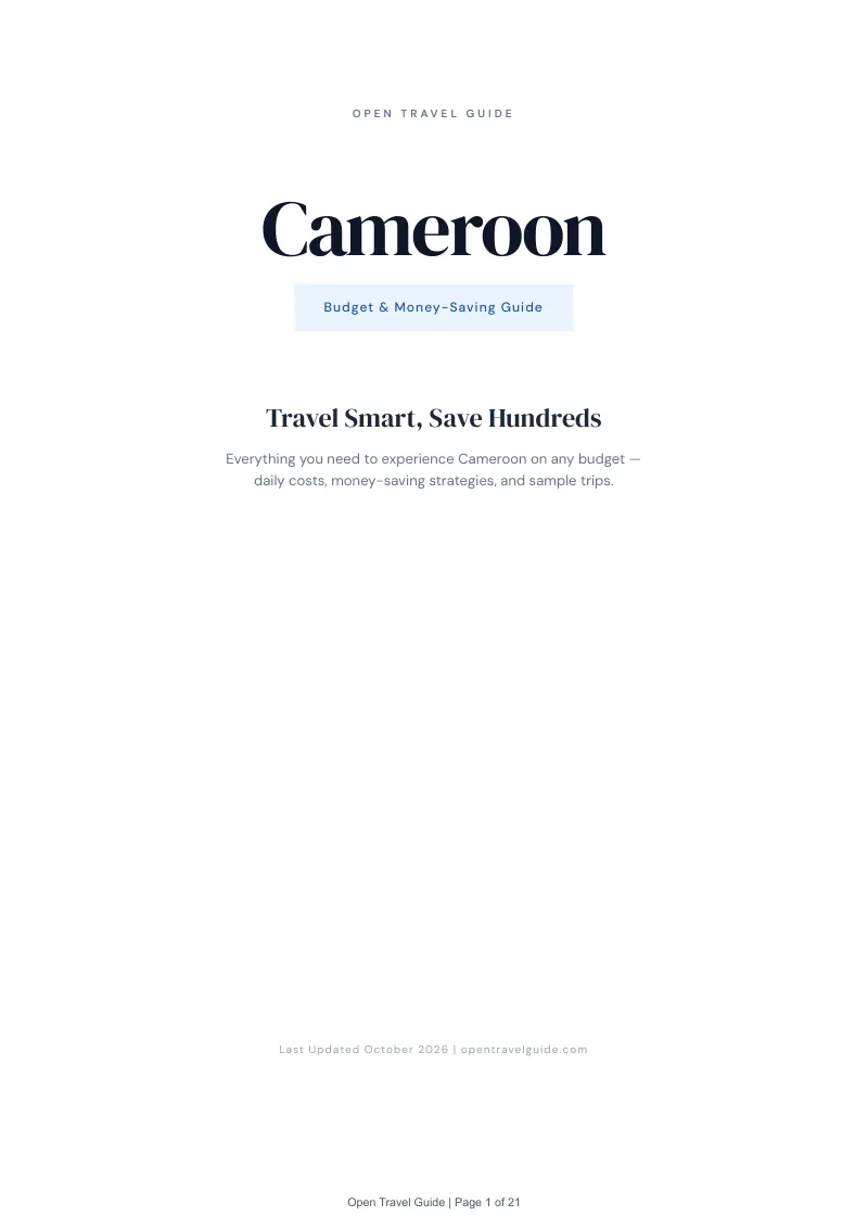Cameroon Budget & Money-Saving Guide: Cover