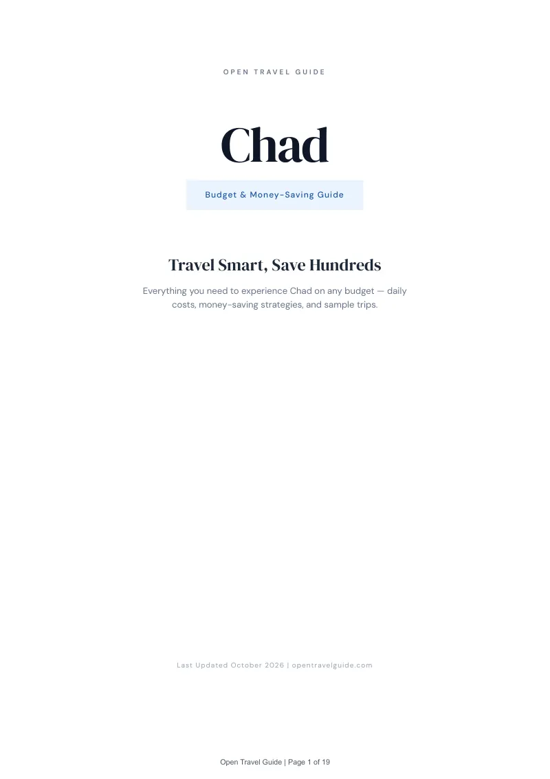 Chad Budget & Money-Saving Guide: Cover