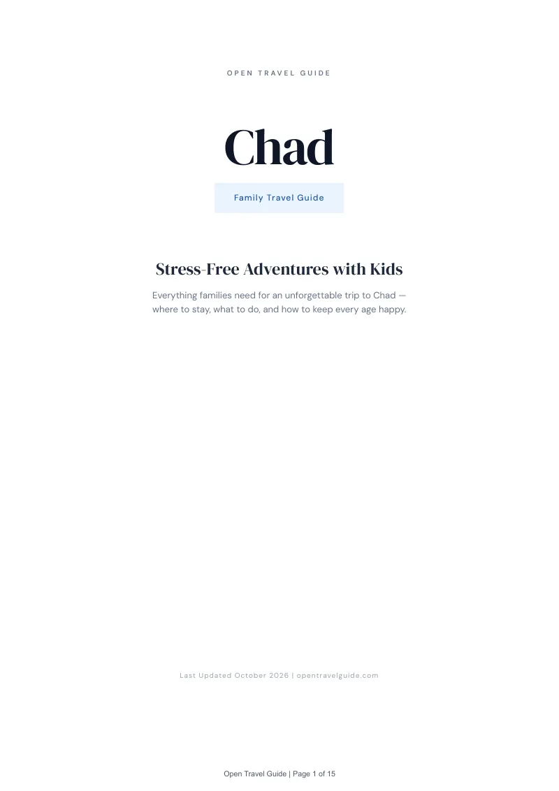 Chad Family Travel Guide: Cover