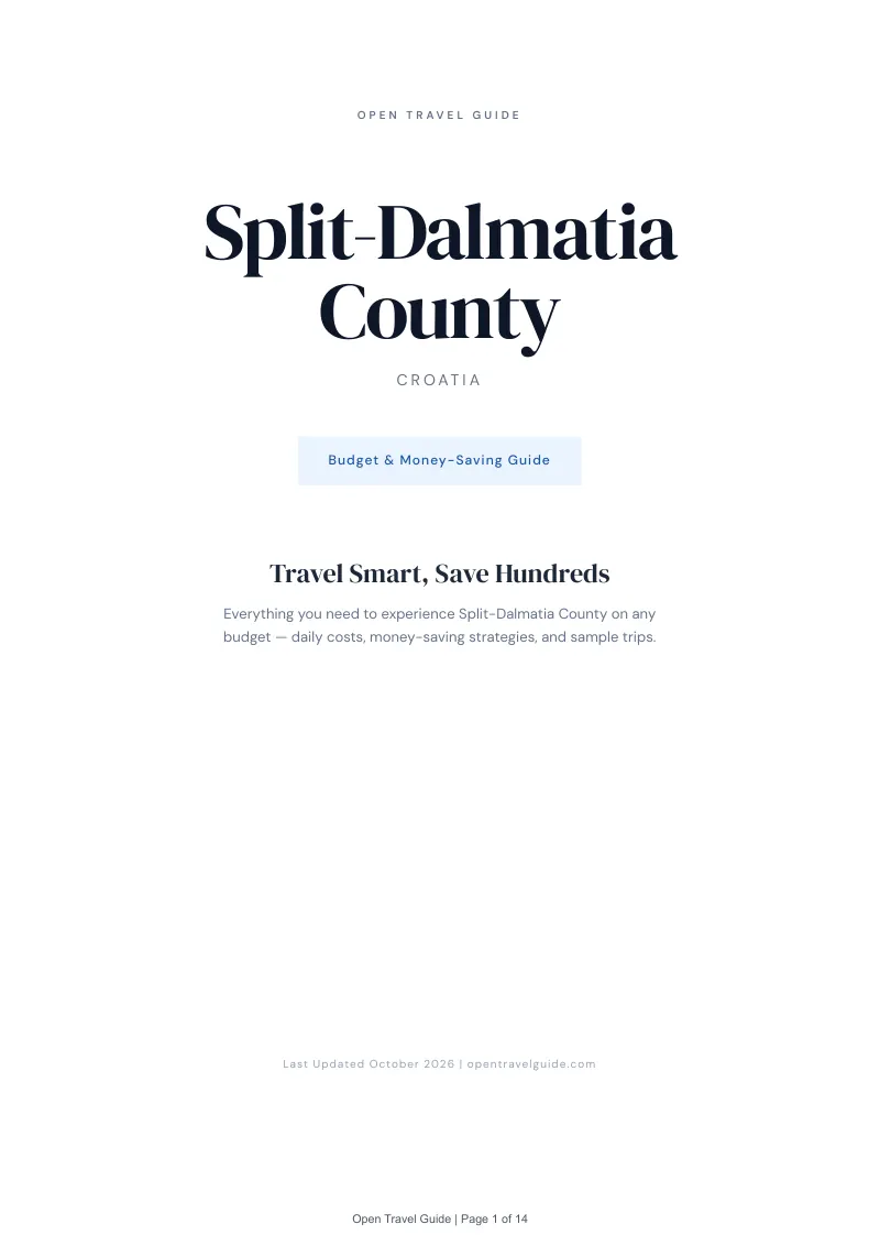 Split Dalmatia Budget & Money-Saving Guide: Cover