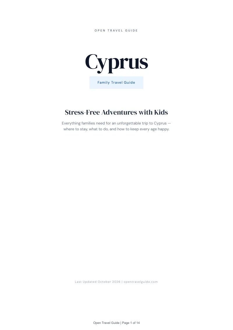 Cyprus Family Travel Guide: Cover