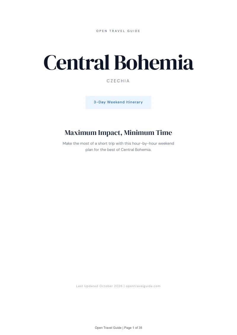Central Bohemia 3-Day Weekend Itinerary: Cover
