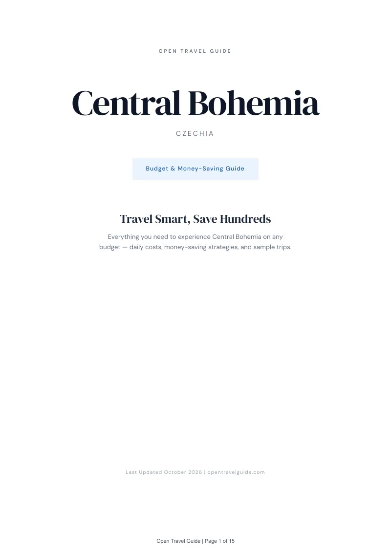 Central Bohemia Budget & Money-Saving Guide: Cover