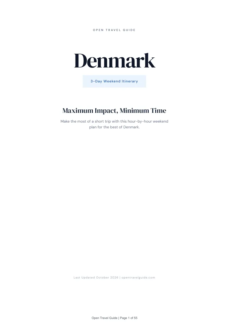 Denmark 3-Day Weekend Itinerary: Cover
