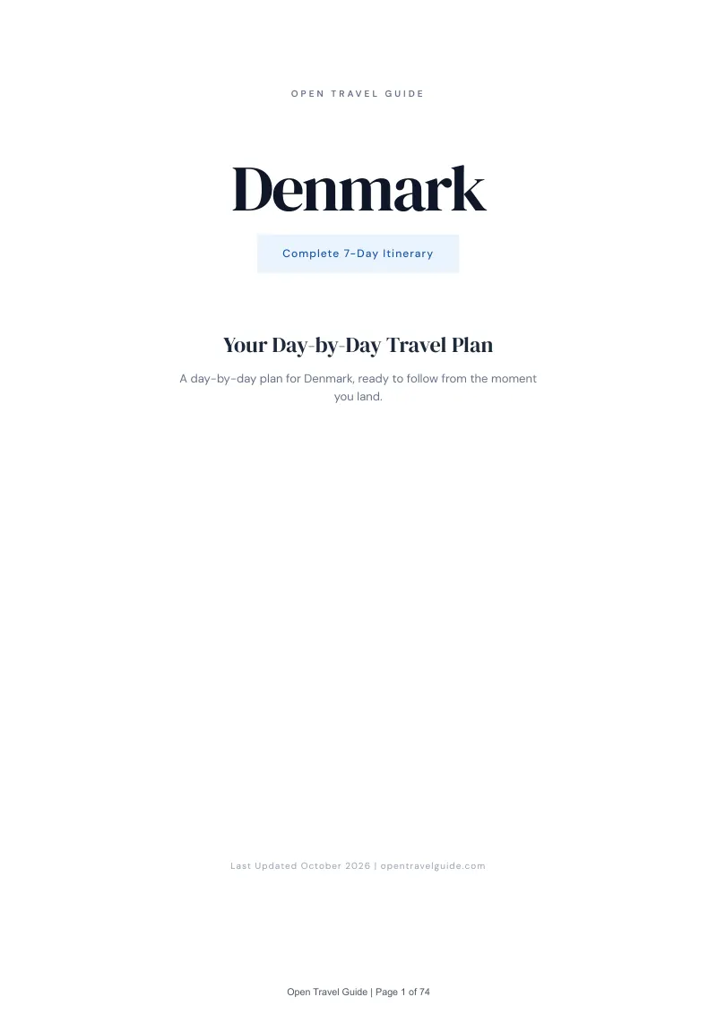 Denmark 7-Day Itinerary: Cover