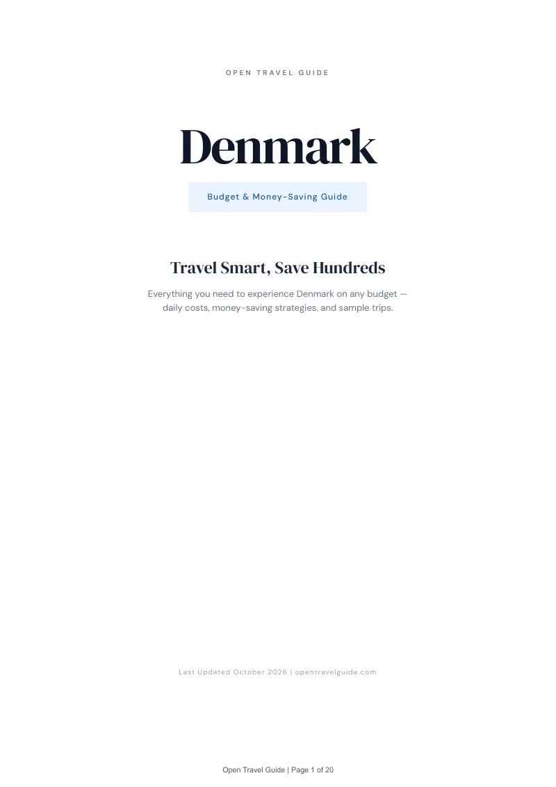 Denmark Budget & Money-Saving Guide: Cover