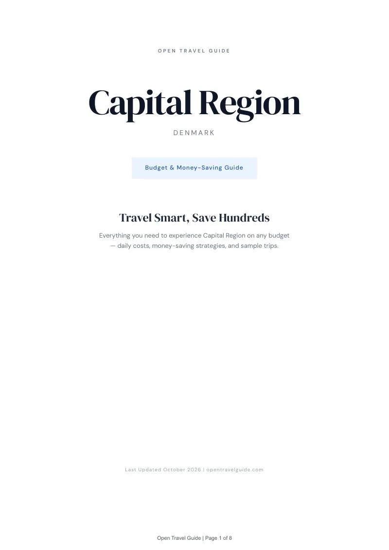Capital Region Budget & Money-Saving Guide: Cover