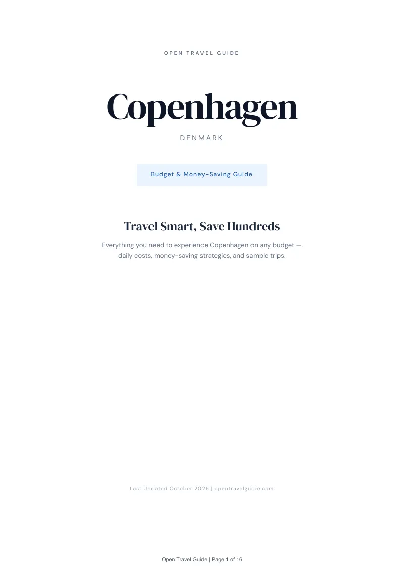 Copenhagen Budget & Money-Saving Guide: Cover