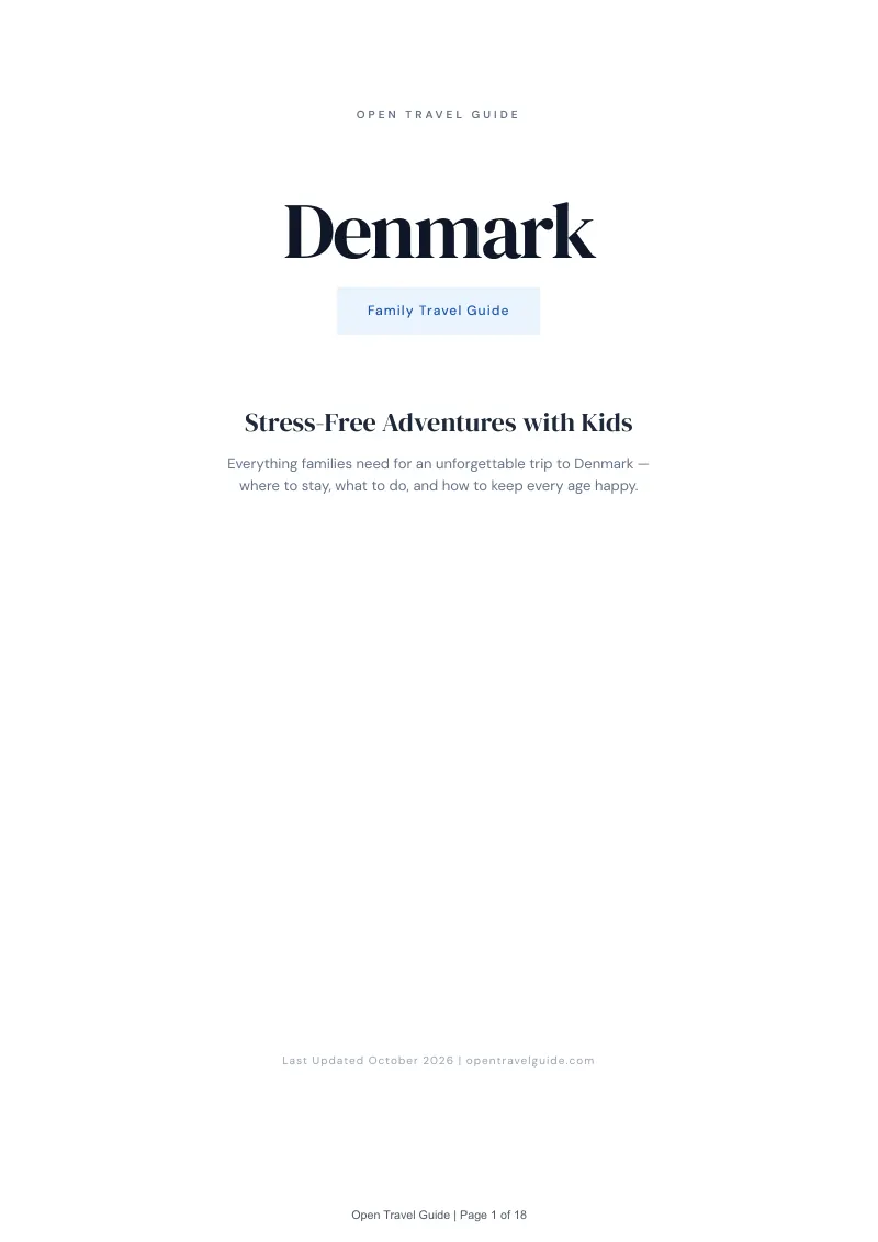 Denmark Family Travel Guide: Cover