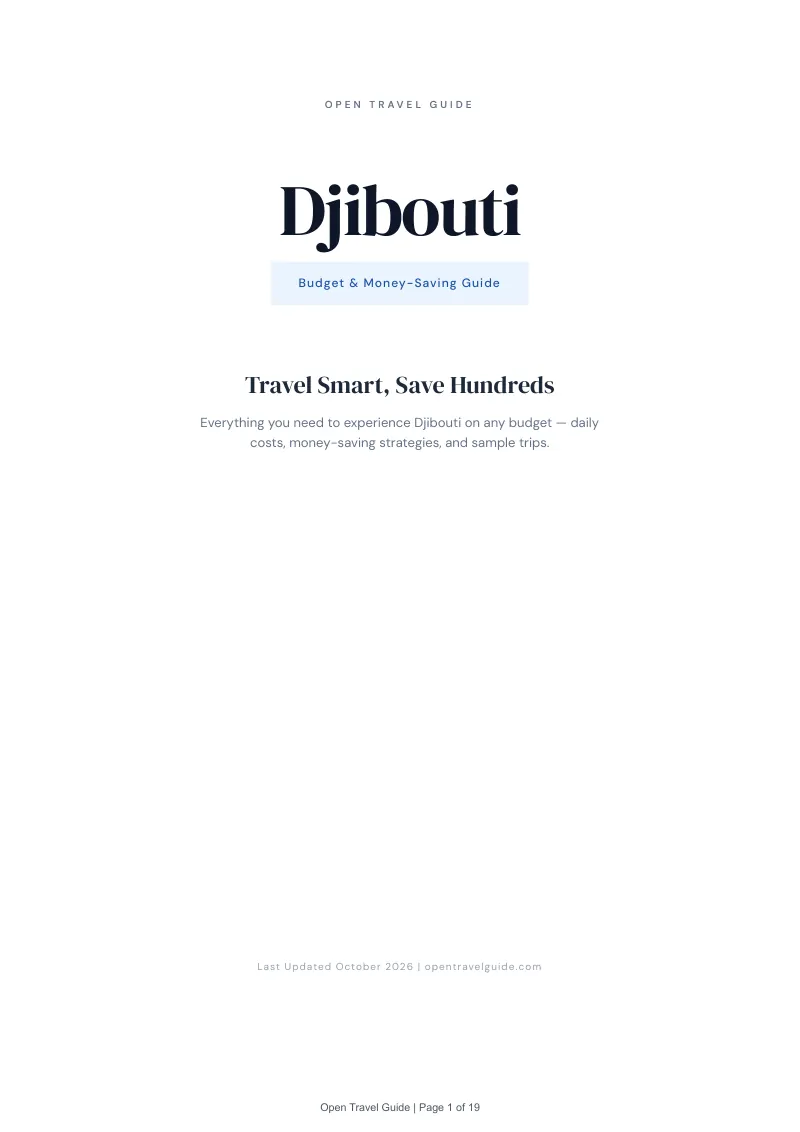 Djibouti Budget & Money-Saving Guide: Cover