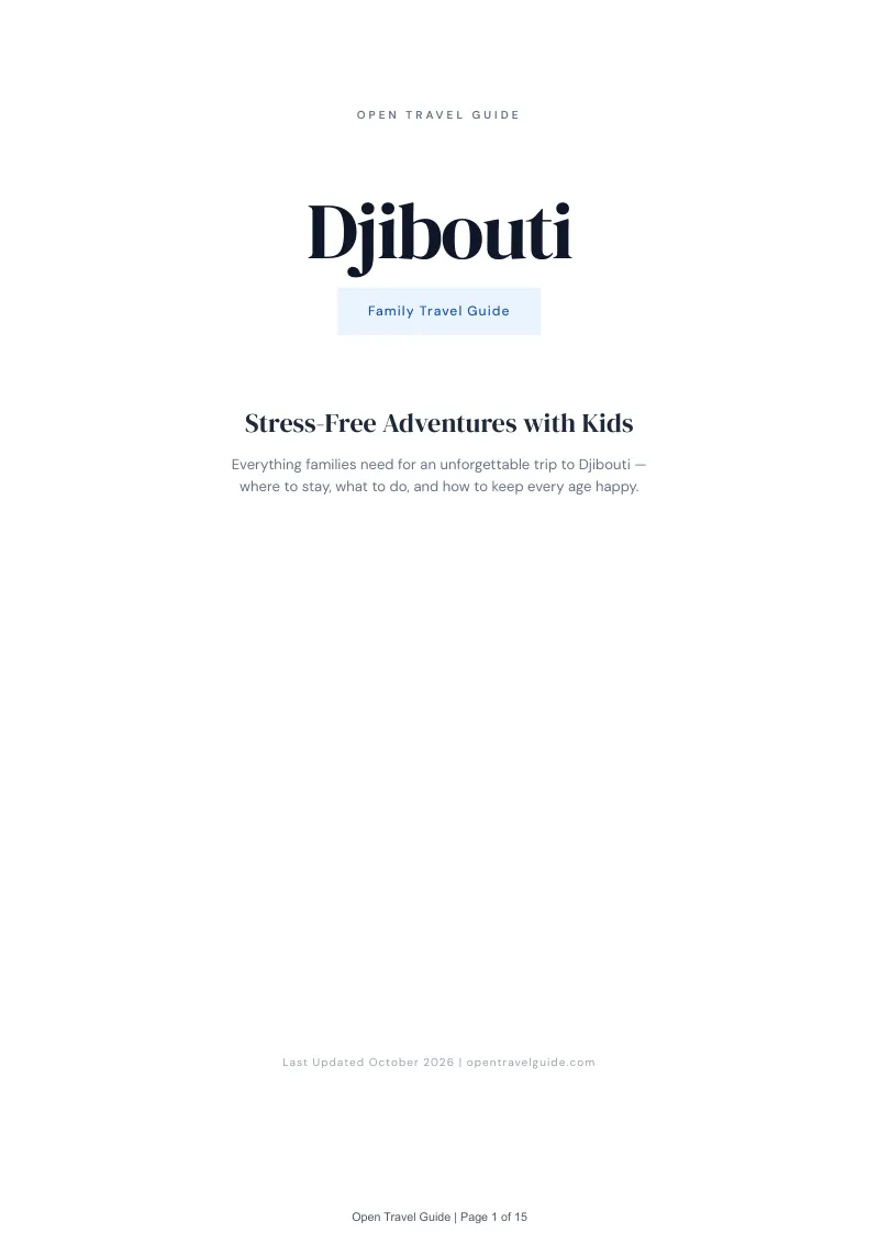 Djibouti Family Travel Guide: Cover