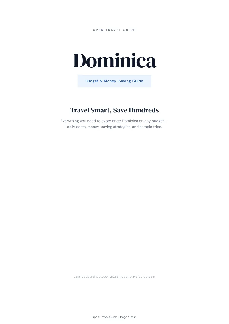Dominica Budget & Money-Saving Guide: Cover