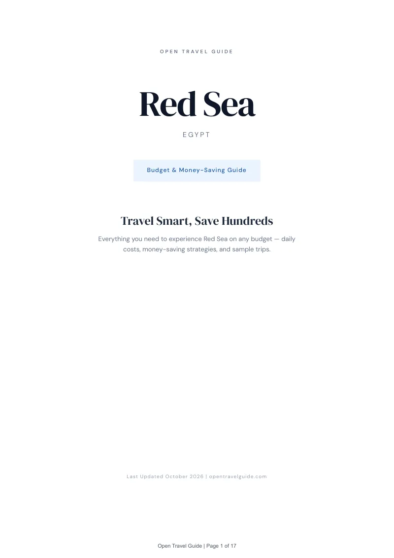 Red Sea Budget & Money-Saving Guide: Cover