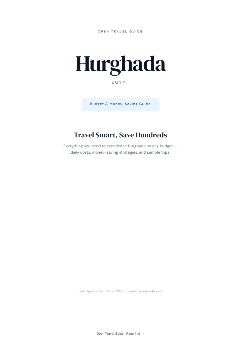 Hurghada Budget & Money-Saving Guide: Cover