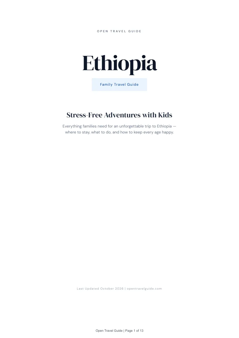 Ethiopia Family Travel Guide: Cover