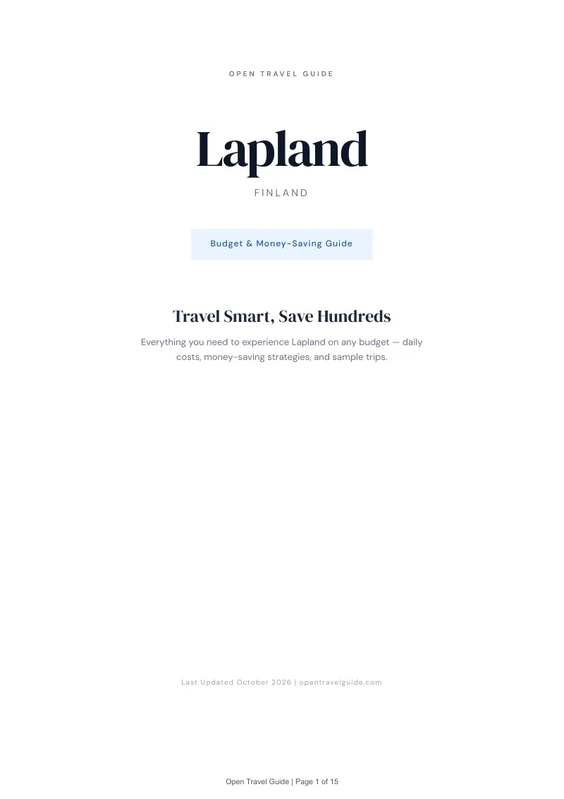 Lapland Budget & Money-Saving Guide: Cover
