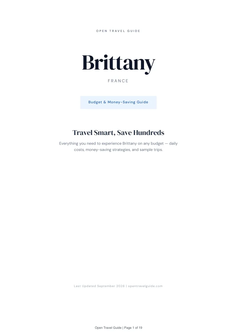 Brittany Complete Travel Bundle: Budget guide · Cover