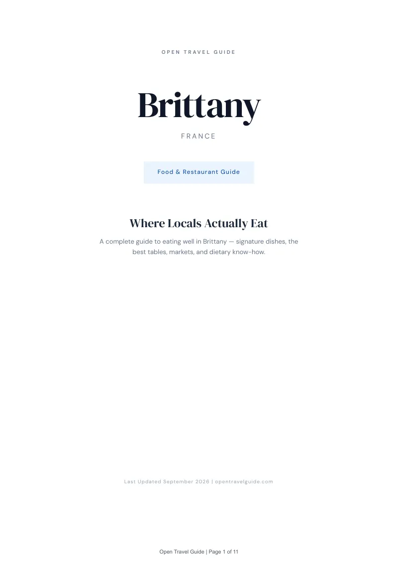 Brittany Complete Travel Bundle: Food guide · Cover