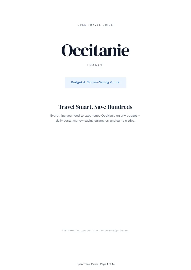 Occitanie Complete Travel Bundle: Budget guide · Cover