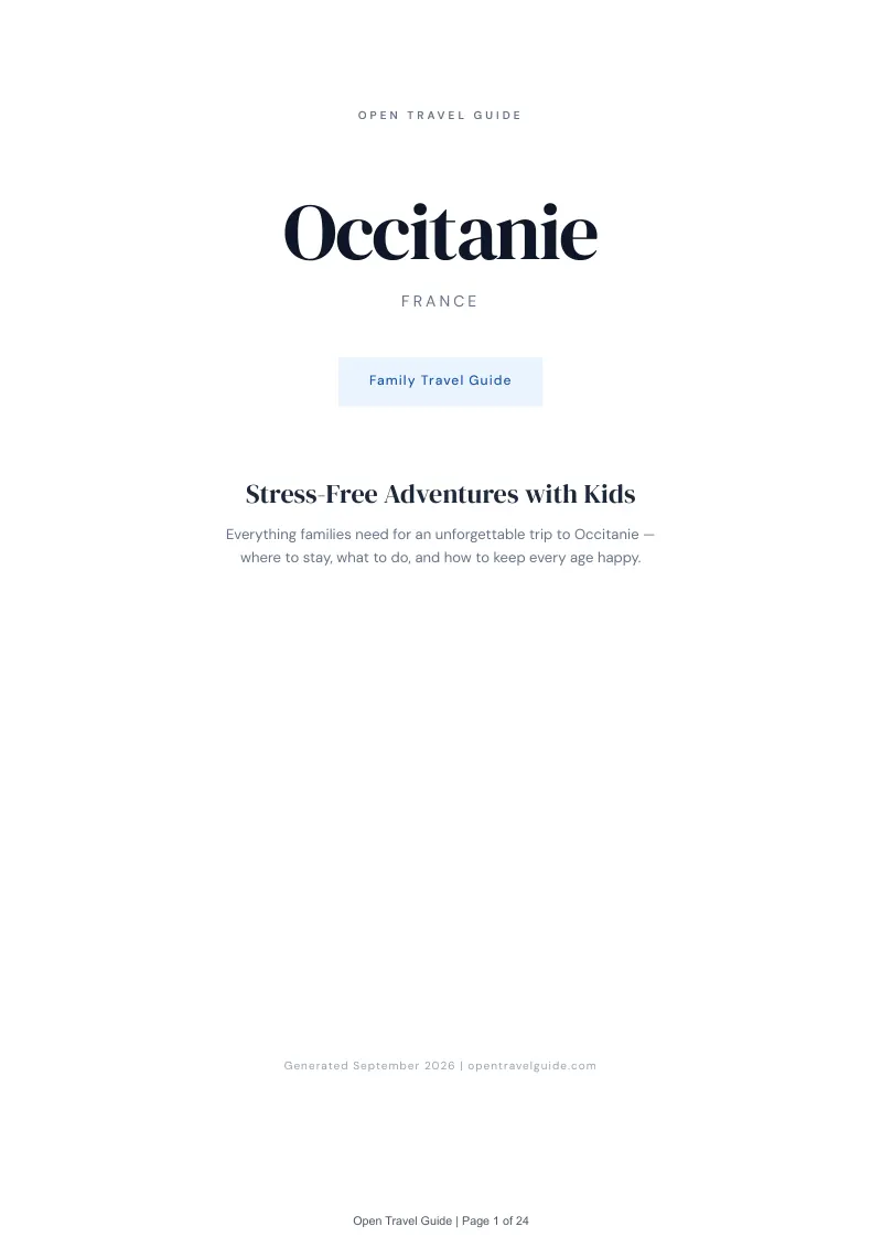 Occitanie Complete Travel Bundle: Family guide · Cover