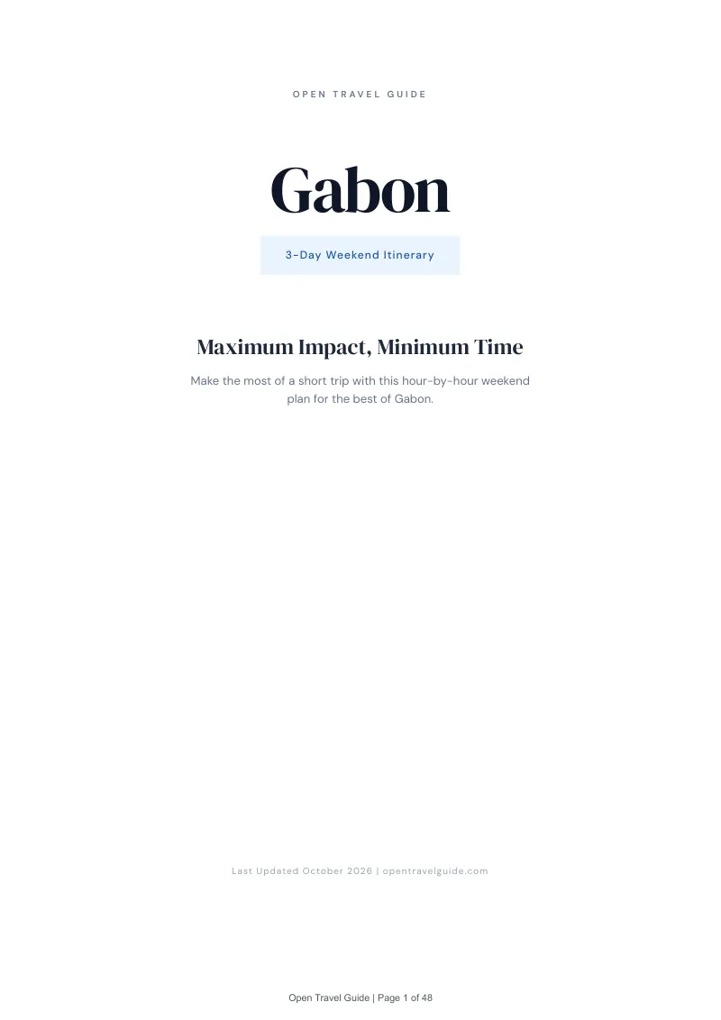 Gabon 3-Day Weekend Itinerary: Cover
