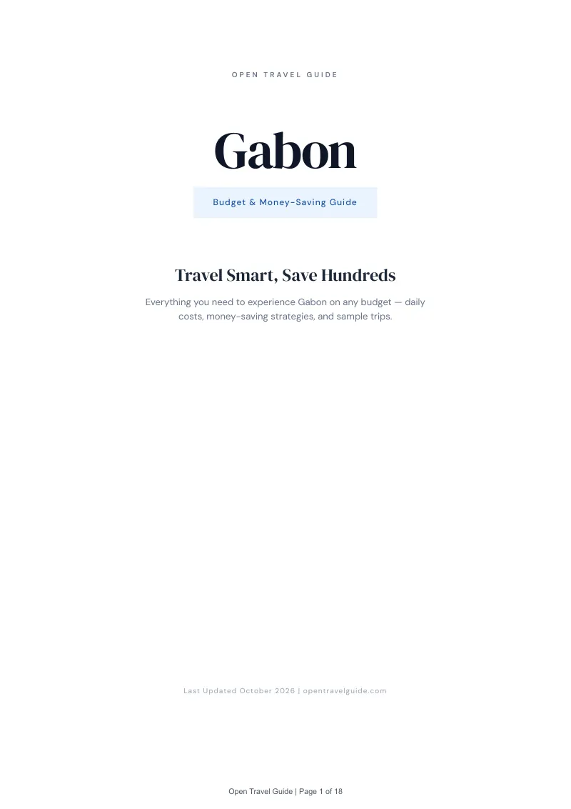 Gabon Budget & Money-Saving Guide: Cover
