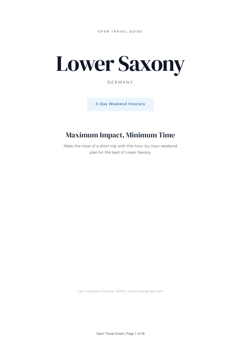 Lower Saxony 3-Day Weekend Itinerary: Cover