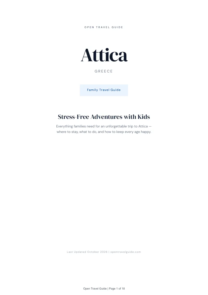 Attica Family Travel Guide: Cover