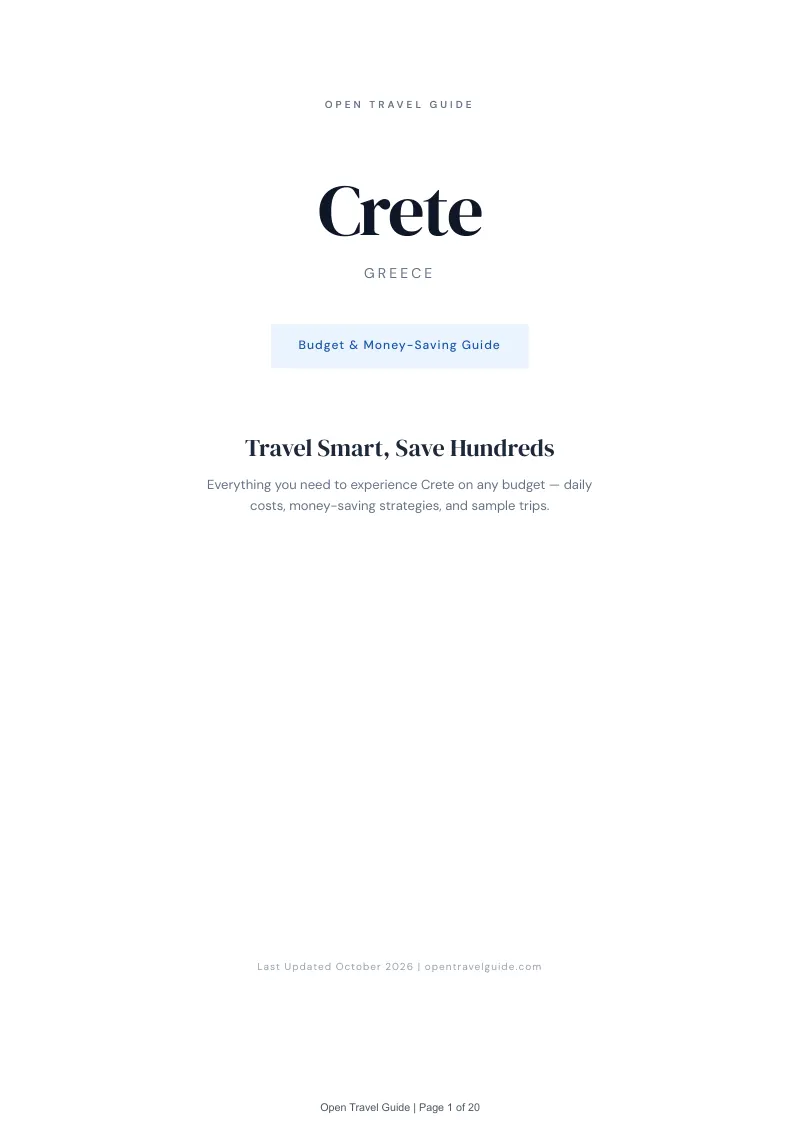 Crete Budget & Money-Saving Guide: Cover