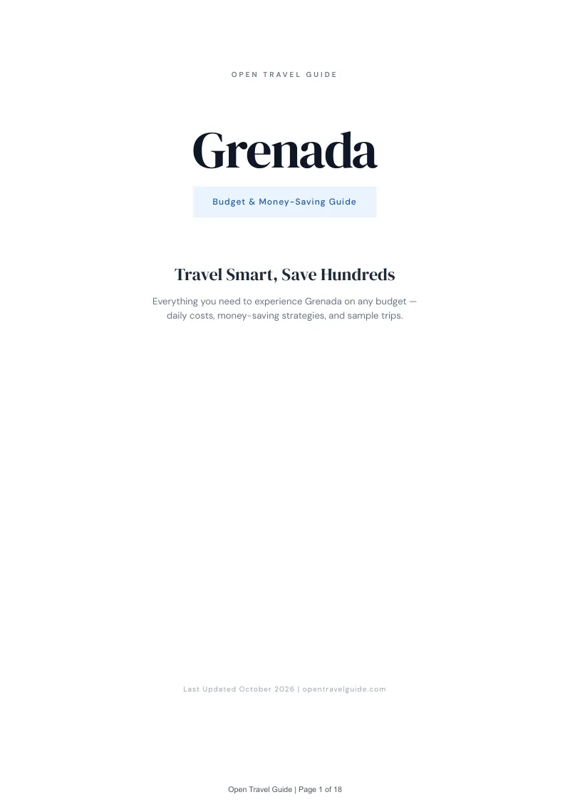 Grenada Budget & Money-Saving Guide: Cover