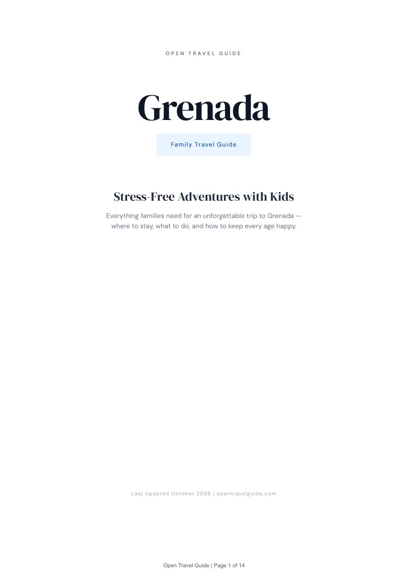 Grenada Family Travel Guide: Cover