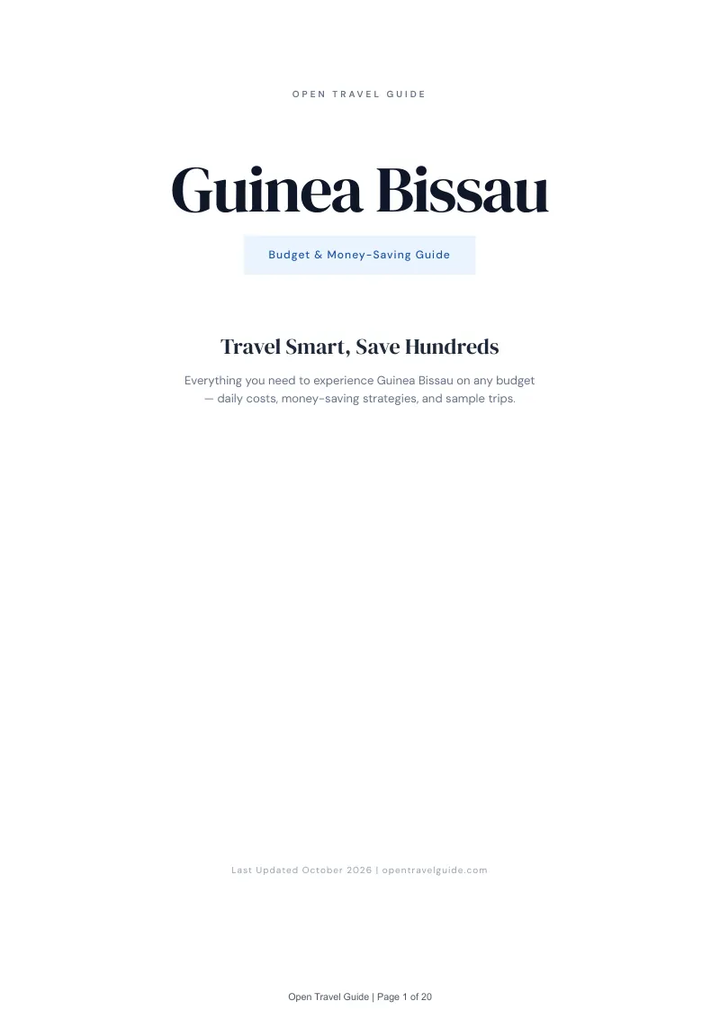 Guinea Bissau Budget & Money-Saving Guide: Cover
