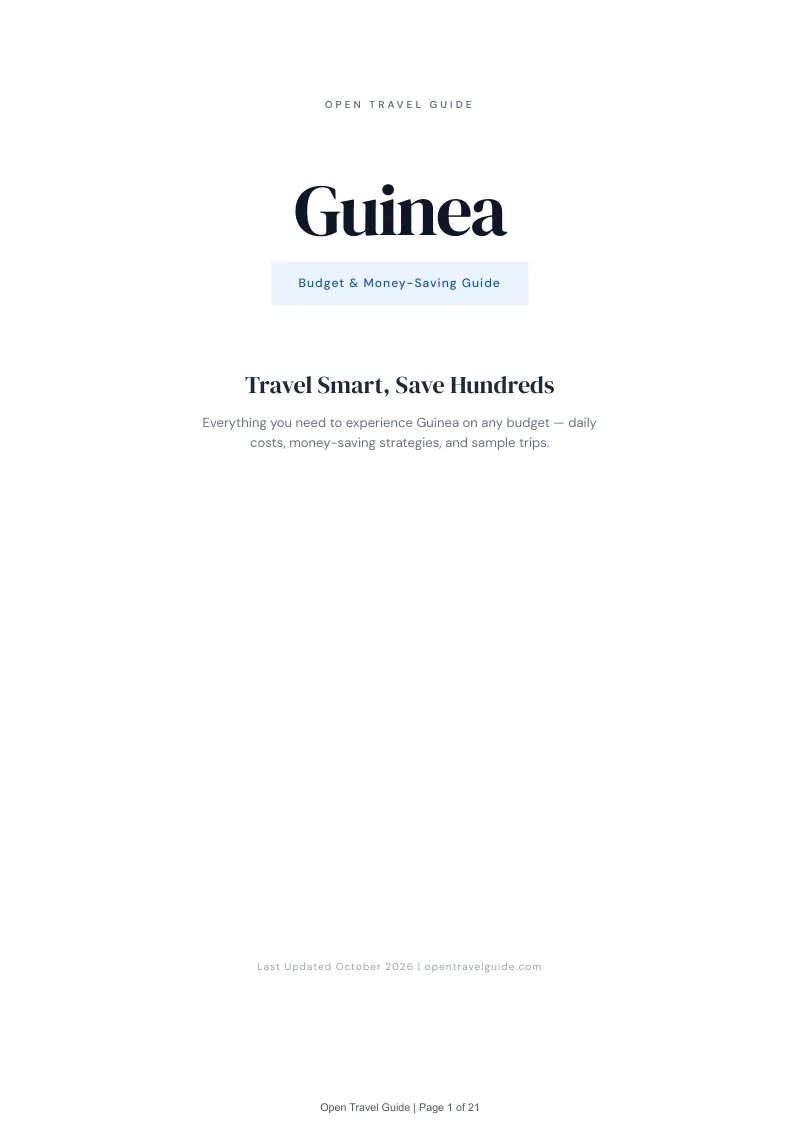 Guinea Budget & Money-Saving Guide: Cover