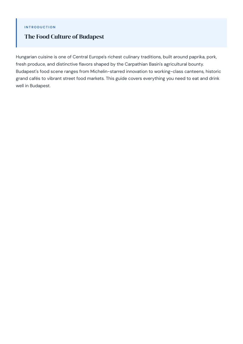 Budapest Complete Travel Bundle: Food guide · Page 2