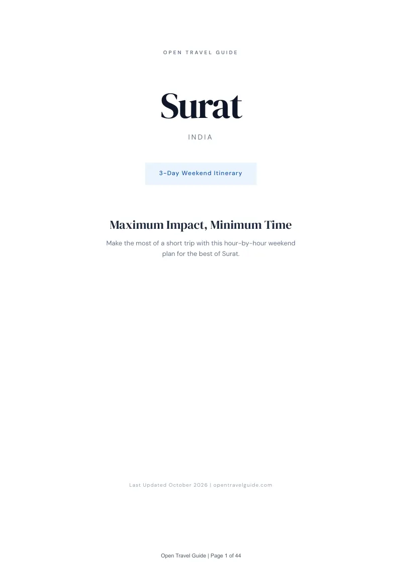 Surat 3-Day Weekend Itinerary: Cover