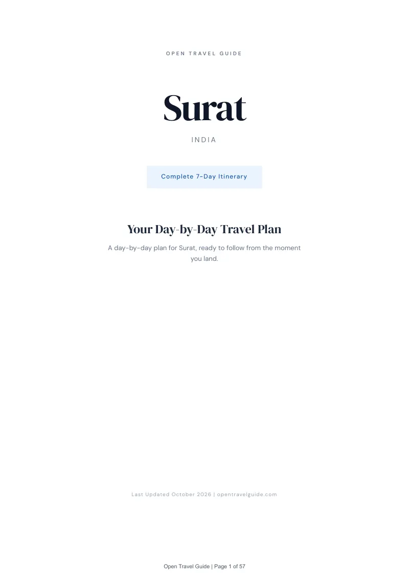 Surat 7-Day Itinerary: Cover