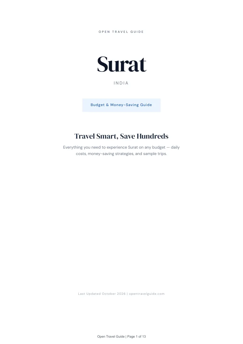 Surat Budget & Money-Saving Guide: Cover
