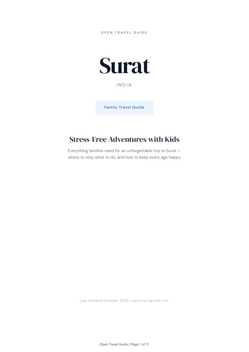 Surat Family Travel Guide: Cover