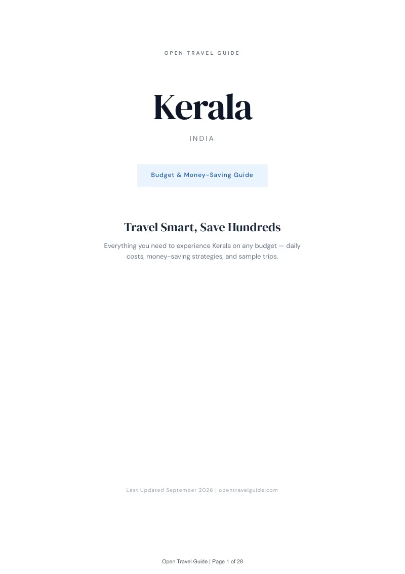 Kerala Complete Travel Bundle: Budget guide · Cover