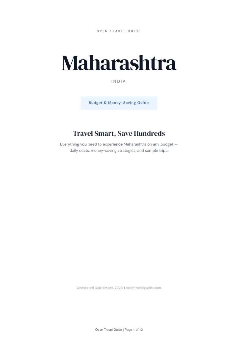 Maharashtra Complete Travel Bundle: Budget guide · Cover