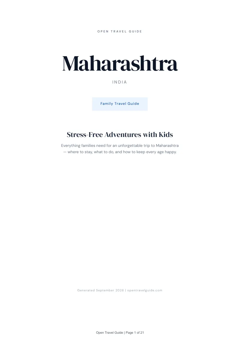 Maharashtra Complete Travel Bundle: Family guide · Cover