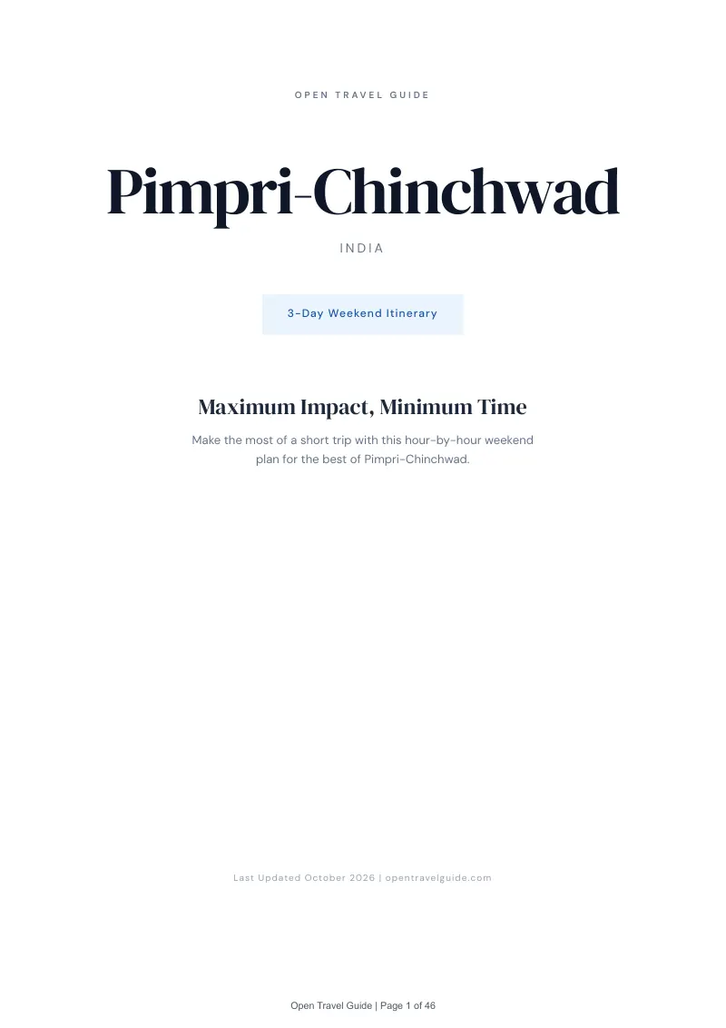 Pimpri Chinchwad 3-Day Weekend Itinerary: Cover