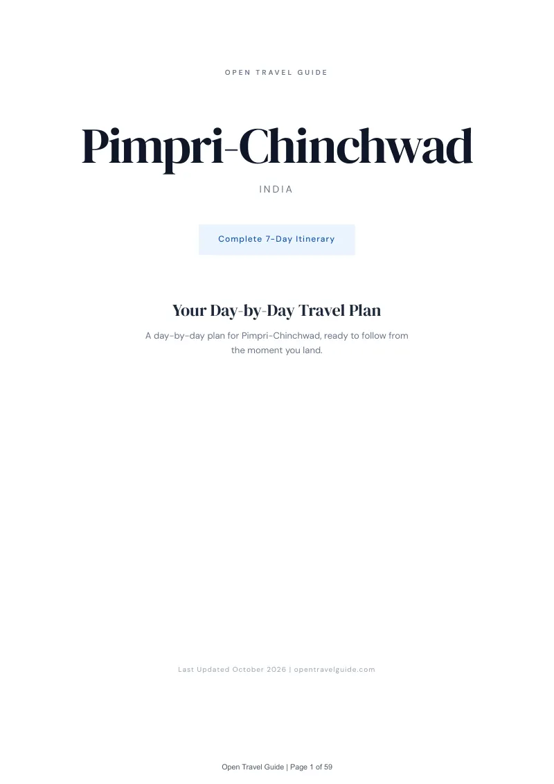 Pimpri Chinchwad 7-Day Itinerary: Cover