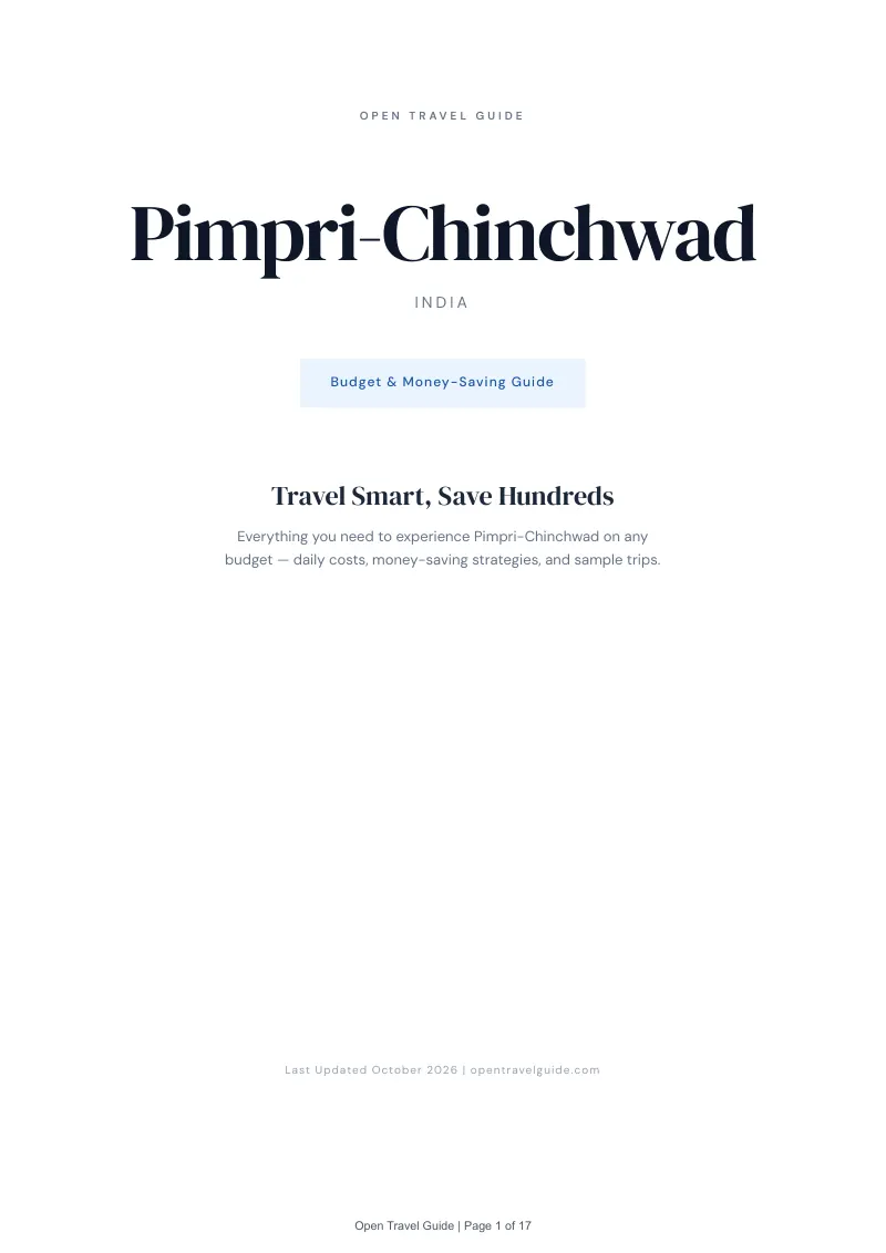 Pimpri Chinchwad Budget & Money-Saving Guide: Cover