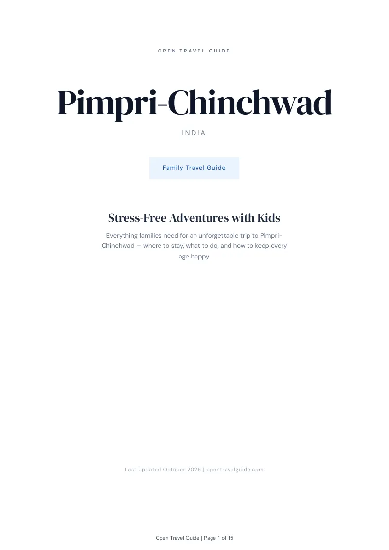 Pimpri Chinchwad Family Travel Guide: Cover